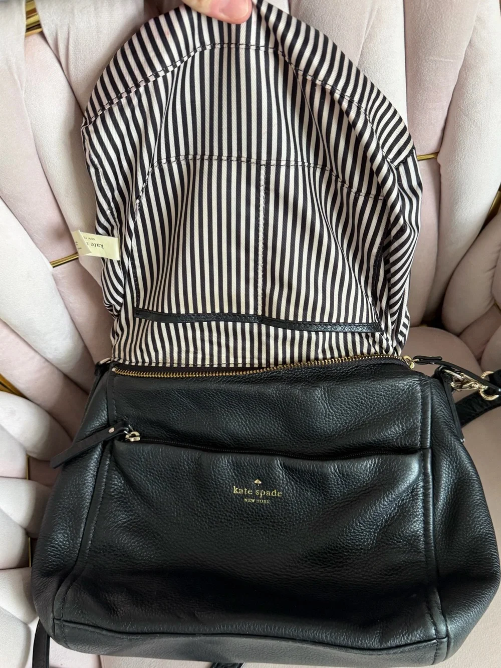 Kate Spade ♠️ Cobble Hill Little Curtis Black Leather Shoulder Bag